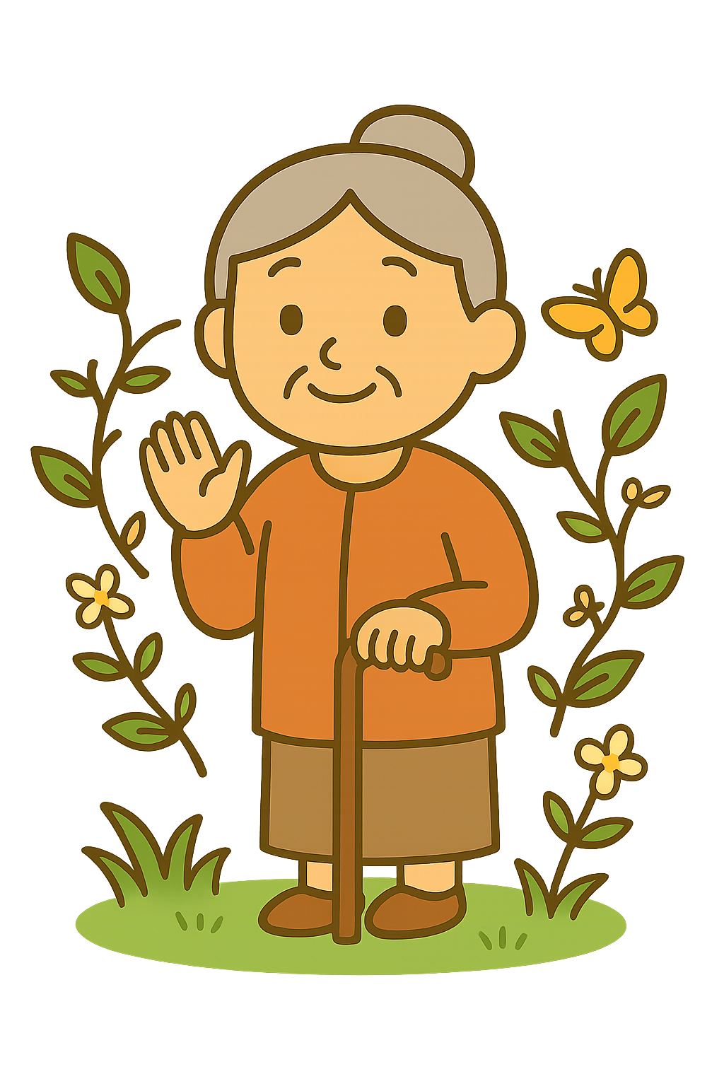 Elderly illustration