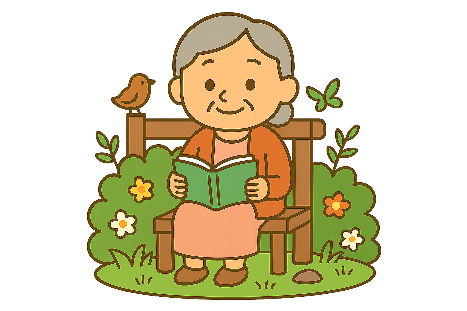 Elderly illustration