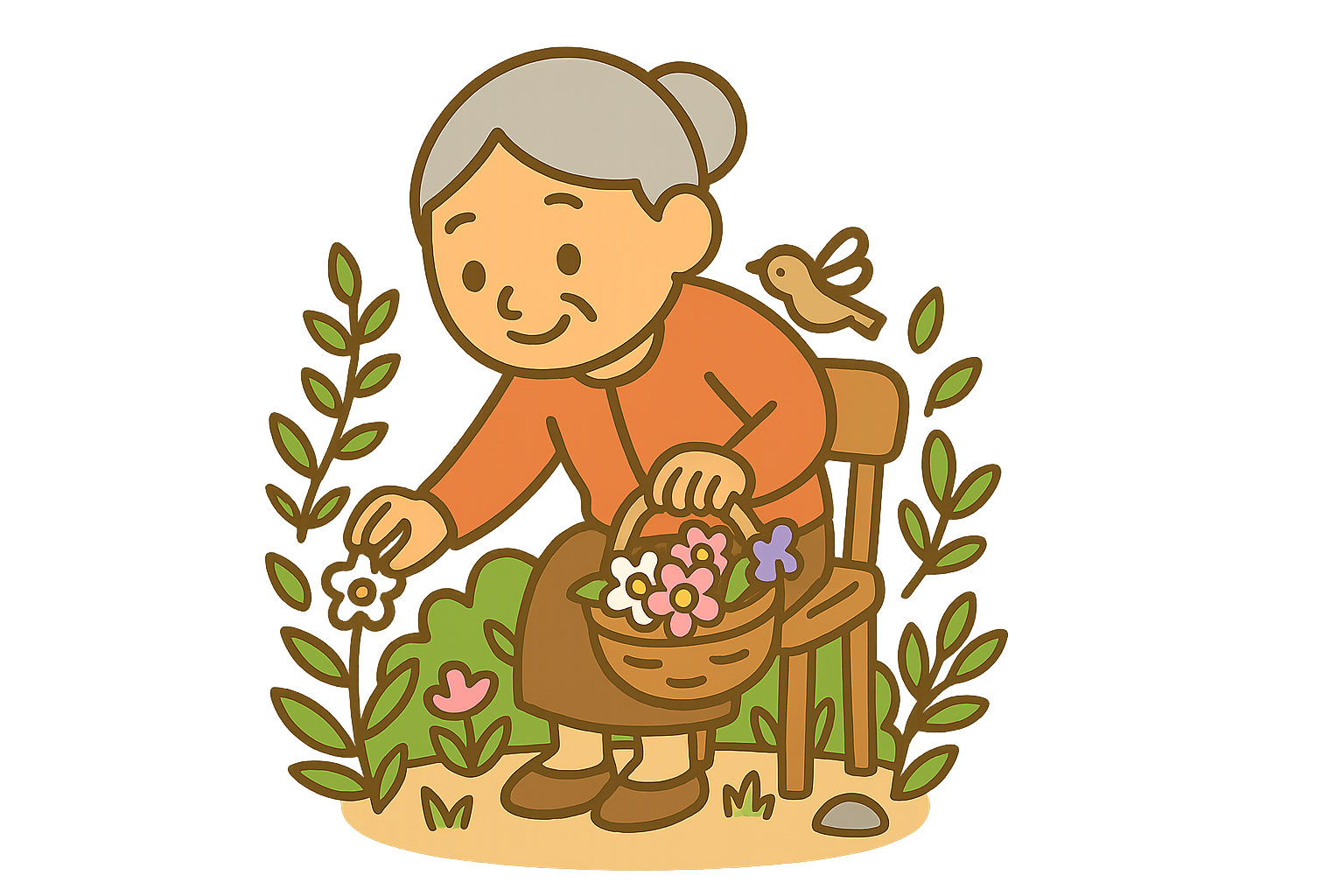 Elderly illustration