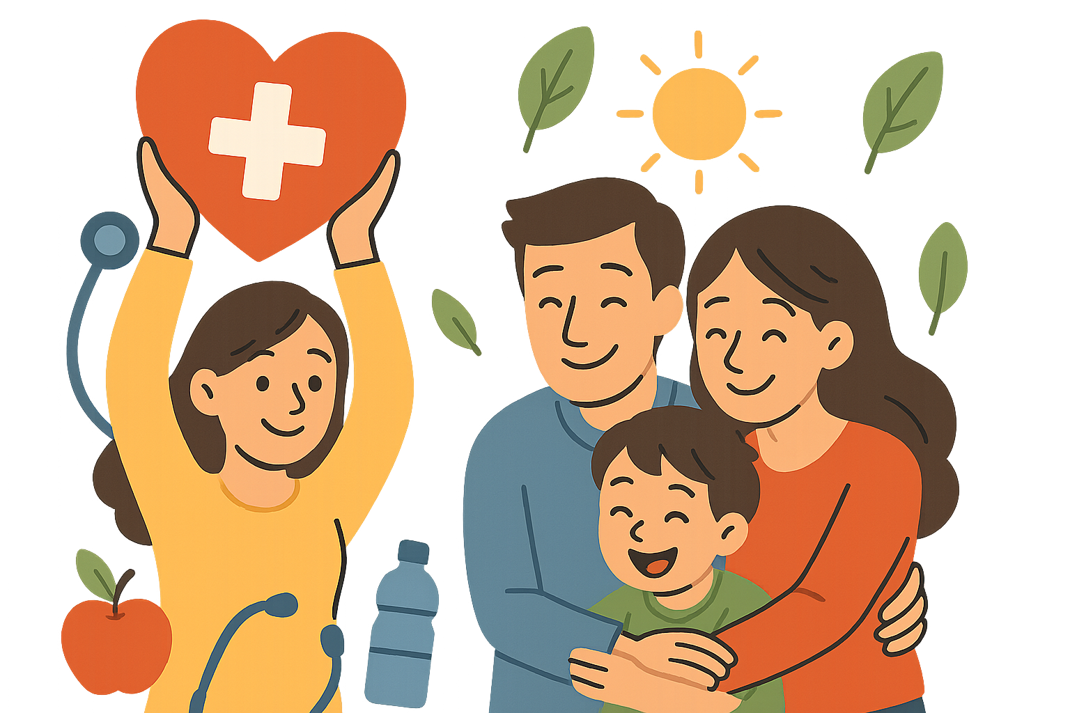 health family illustration